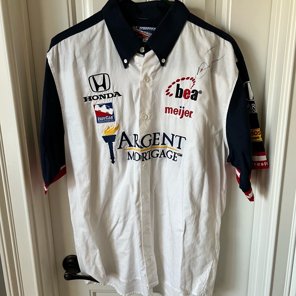 Danica Patrick Argent Rahal Letterman '05 Indy pit crew shirt Jersey AUTOGRAPHED